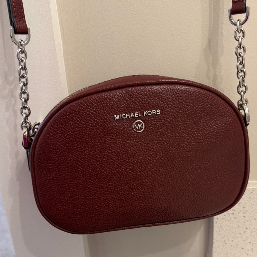 Michael Kors Wine Red Crossbody Bag